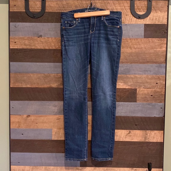 American Eagle Skinny  Blue Jeans 10 - Picture 1 of 6